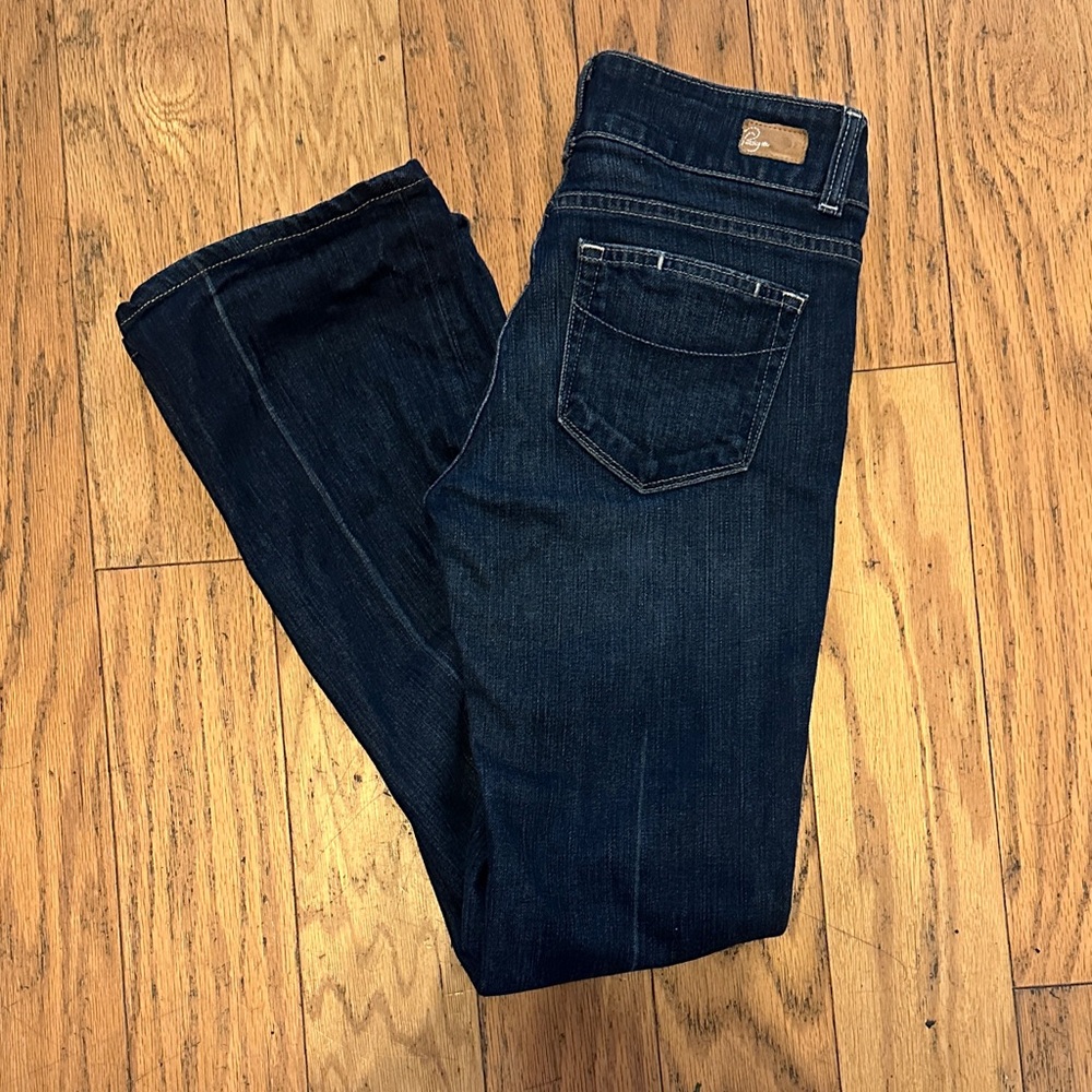 Paige Women's Dark Blue Jeans Boot Cut size 28 - Picture 3 of 8